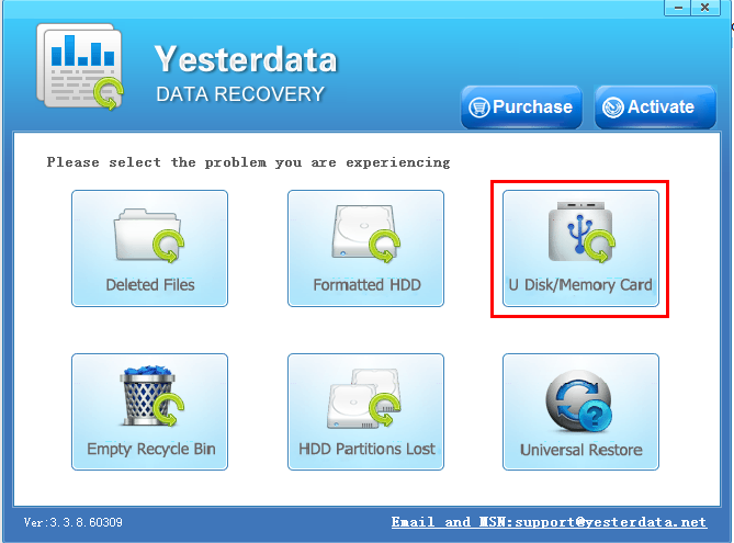 Run Flash Drive Data Recovery Software